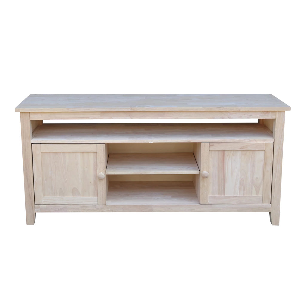 Solid Wood TV Stand with 2 Doors K34530