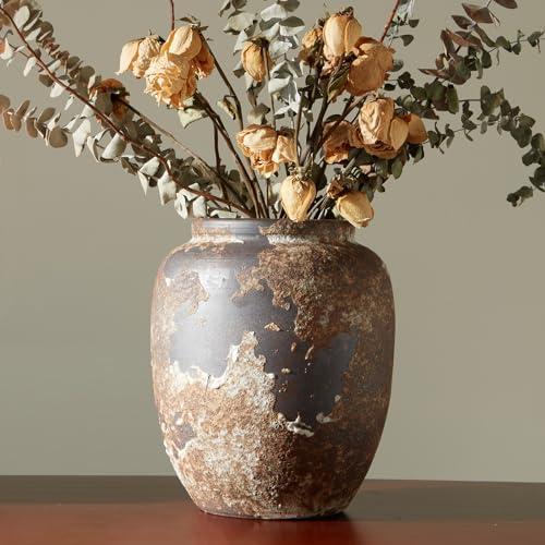 Terracotta Stone Large Vase O5449