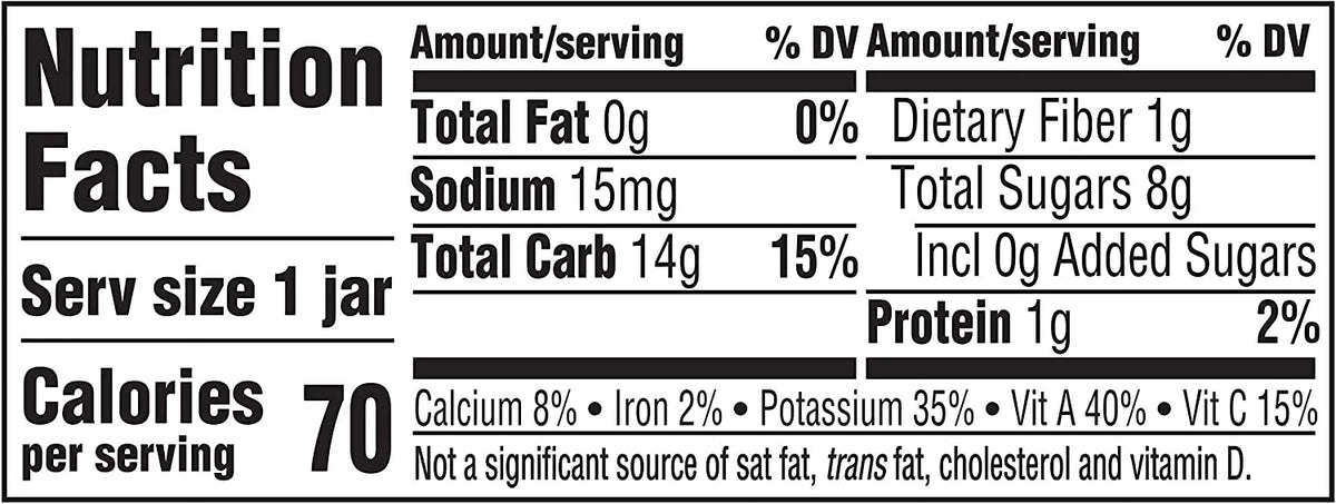 Sweet Potato Baby Food 4 oz Jar 10 Pack H769990