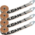 Winch Strap with Heavy Wire Hook, 2 Inch x 15 Foot, 4 Pack, 3,300 Pound Safe Working Load O75194