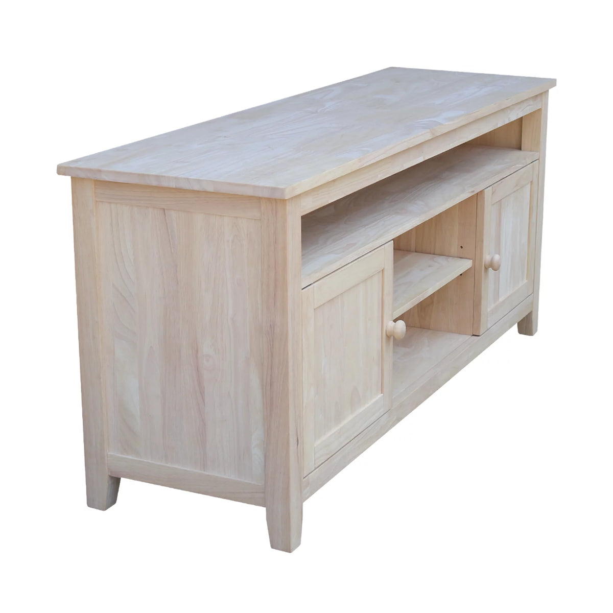 Solid Wood TV Stand with 2 Doors K34530
