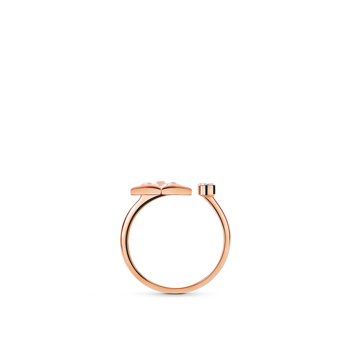 Rose Gold Pink Mother-of-Pearl Diamond Ring W248248