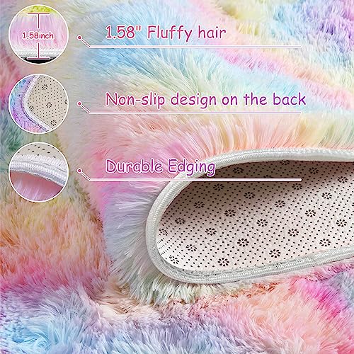 5x8 Fluffy Plush Shaggy Area Rug X190