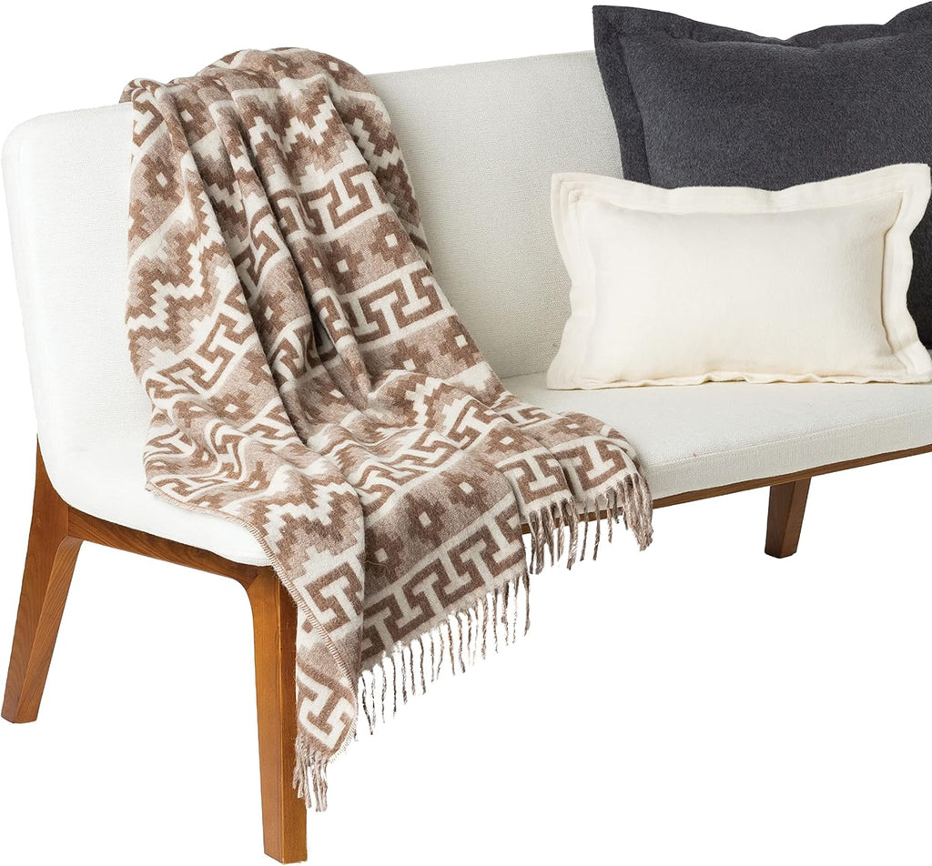 Blue Harbor Alpaca Wool Throw Blanket 51 x 71 Inch O707638