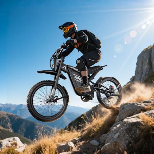 Electric Dirt Bike with 3000W Brushless Motor and 48V 30AH Battery K6396