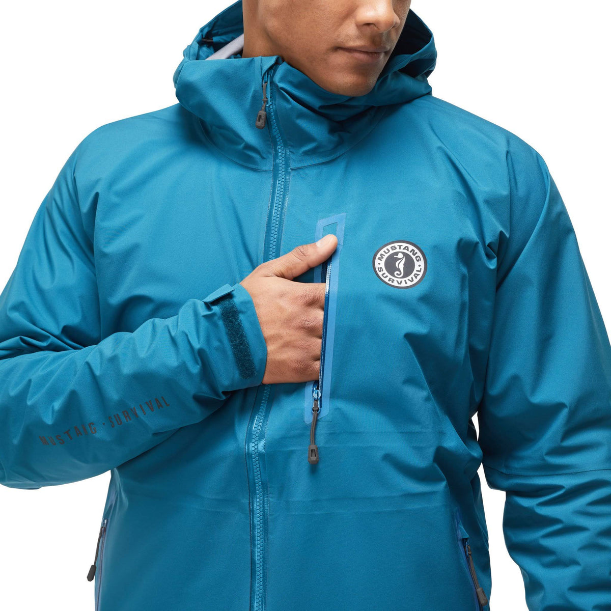 Waterproof Jacket Ocean Blue L Z293