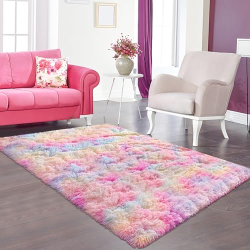 5x8 Fluffy Plush Shaggy Area Rug X190