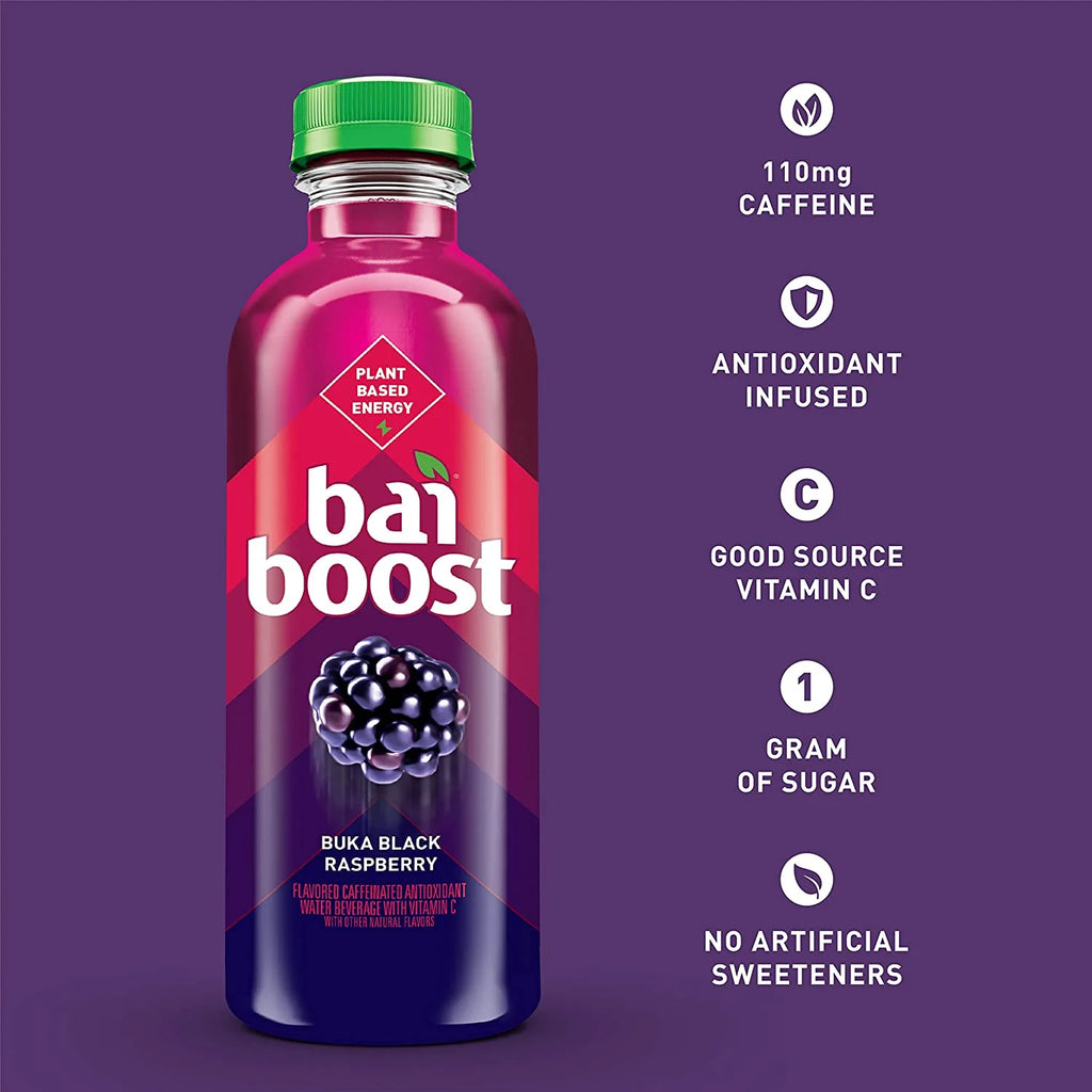 Black Raspberry Antioxidant Infused Beverage, 18 fl oz (Pack of 12) O455