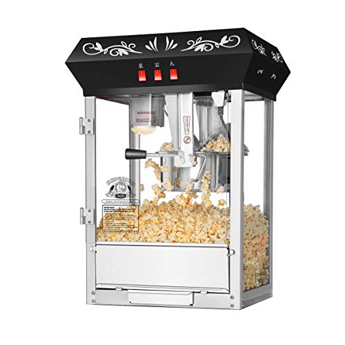 Black 8oz Stainless Steel Kettle Popcorn Machine O841