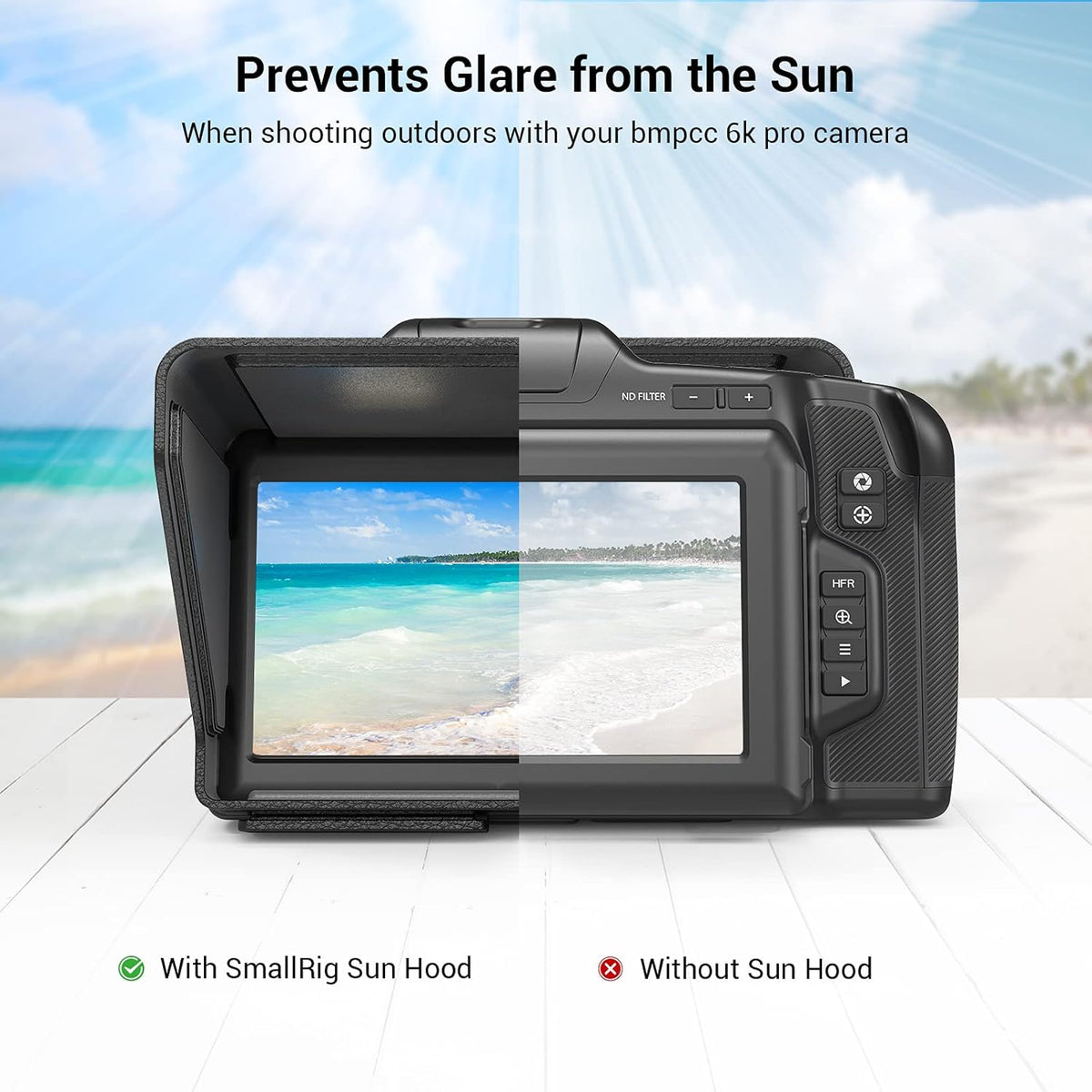 Camera Sun Hood Sun Shade LCD Screen Sunhood O26974