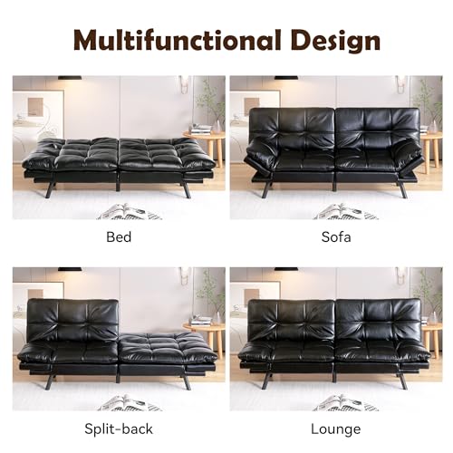 Grey Memory Foam Convertible Sofa Bed H726724