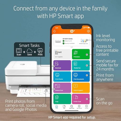 White All-in-One Wireless Color Inkjet Printer, Print Copy Scan R35169