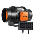 Inline Duct Fan with Temperature Humidity Controller, Quiet EC-Motor Ventilation Exhaust Fan S206