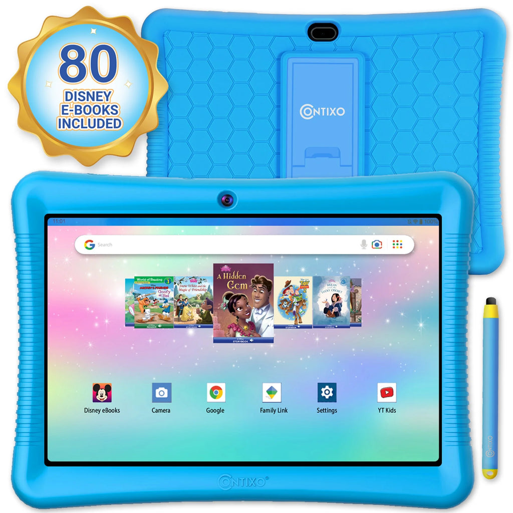 10" Android Kids Tablet and Smart Watch Bundle 64GB, Blue M3279
