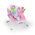 Pink Portable Baby Bouncer with Toy Bar, Max Weight 20 lbs. S522021