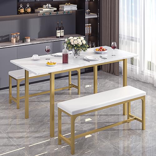 Extendable Kitchen Table with Benches R23258