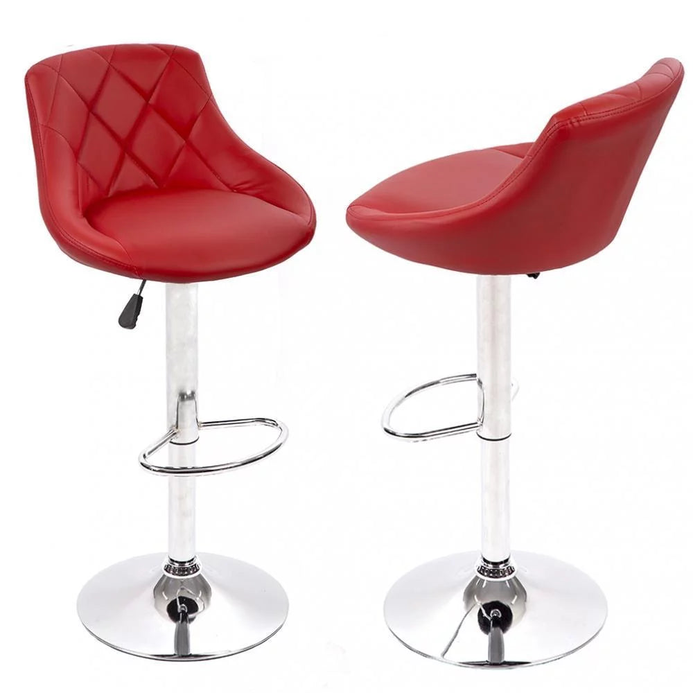 Adjustable Swivel Bar Stools Set Of 2 W5414