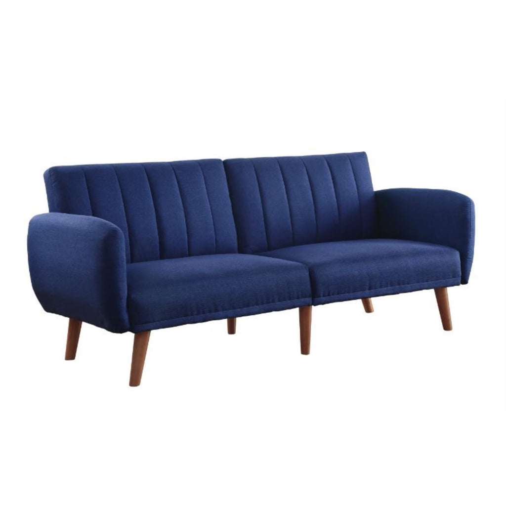 Blue Linen Adjustable Sofa W5892