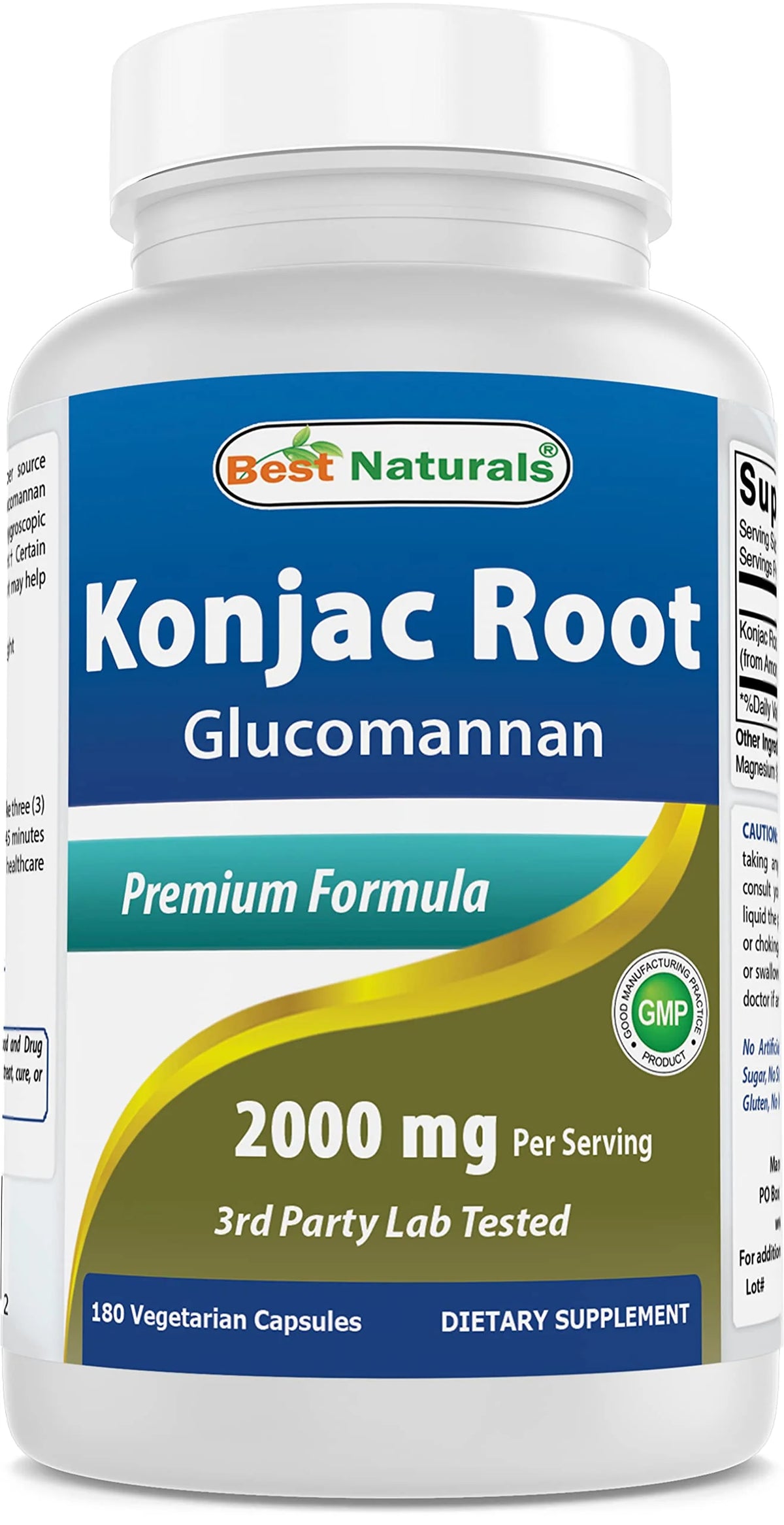 Konjac Root 2000mg Tablets 180 Count M42879