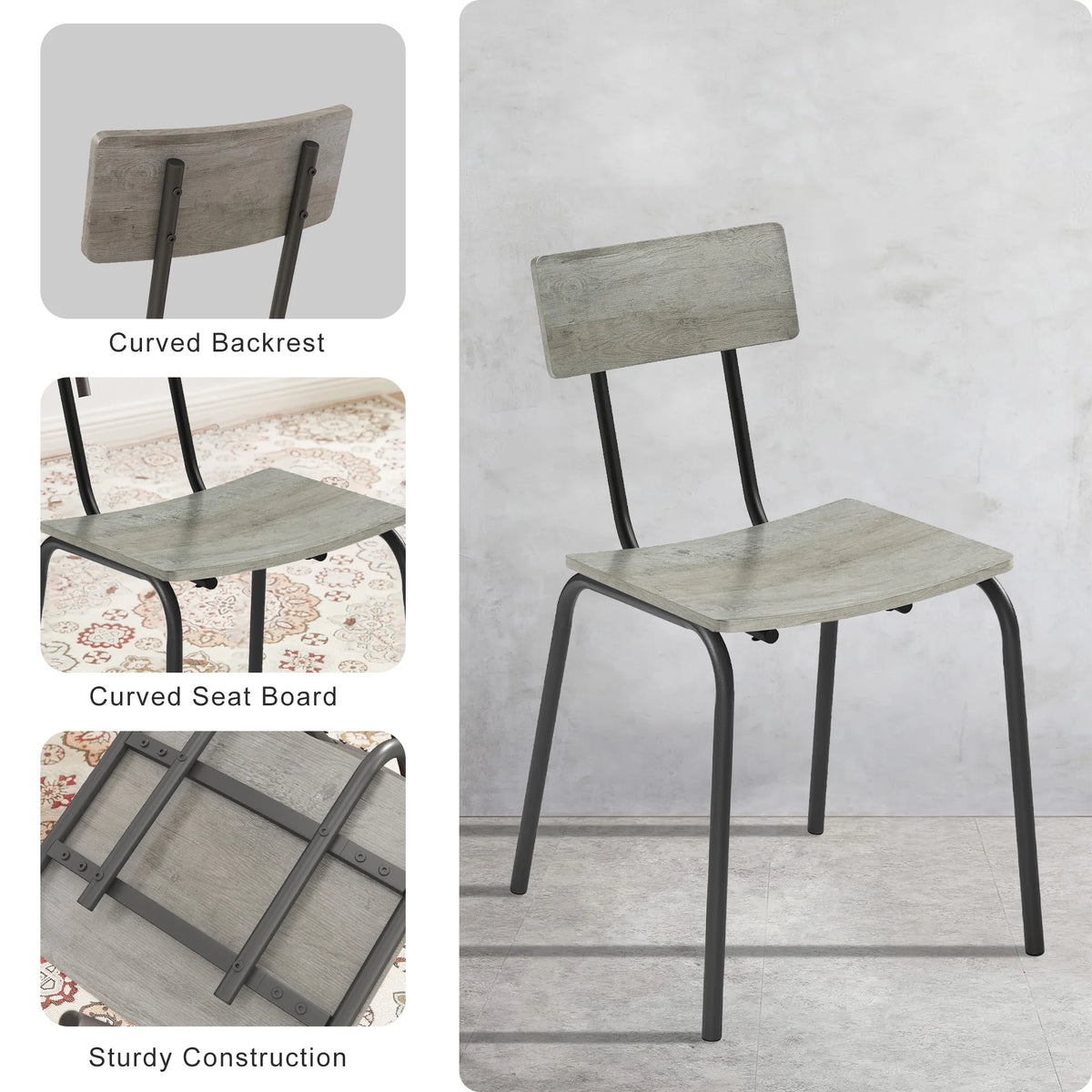 5-Piece Dining Table Set with Chairs V413
