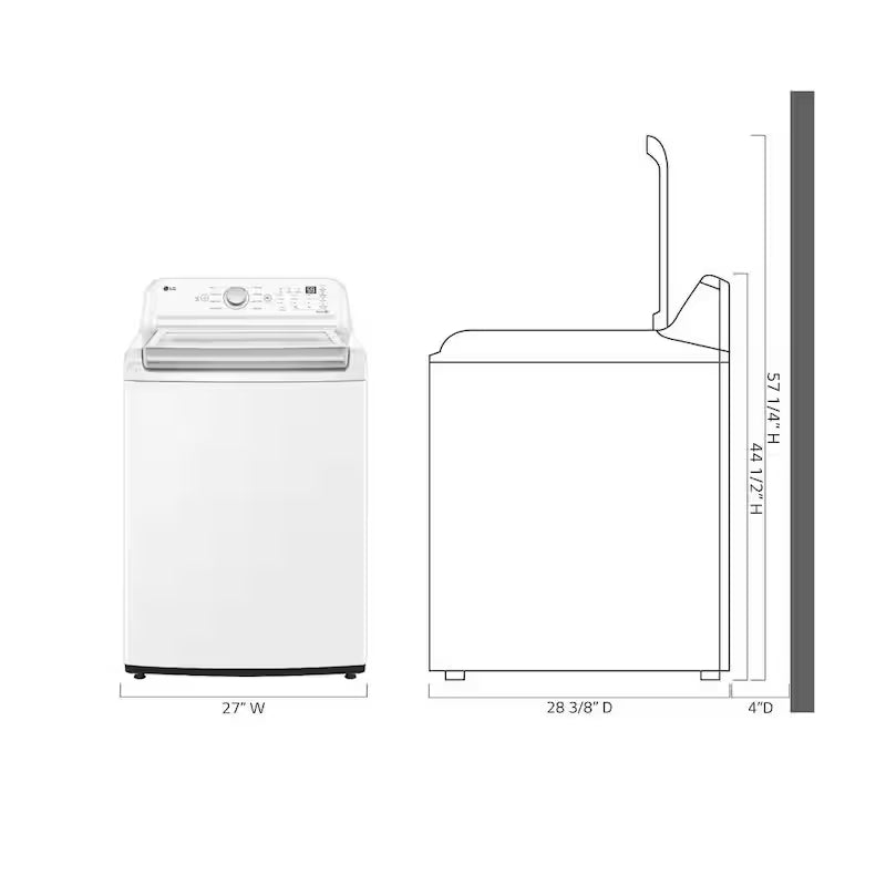 4.8 cu. ft. Top Load Washer with 4-way Agitator A4043