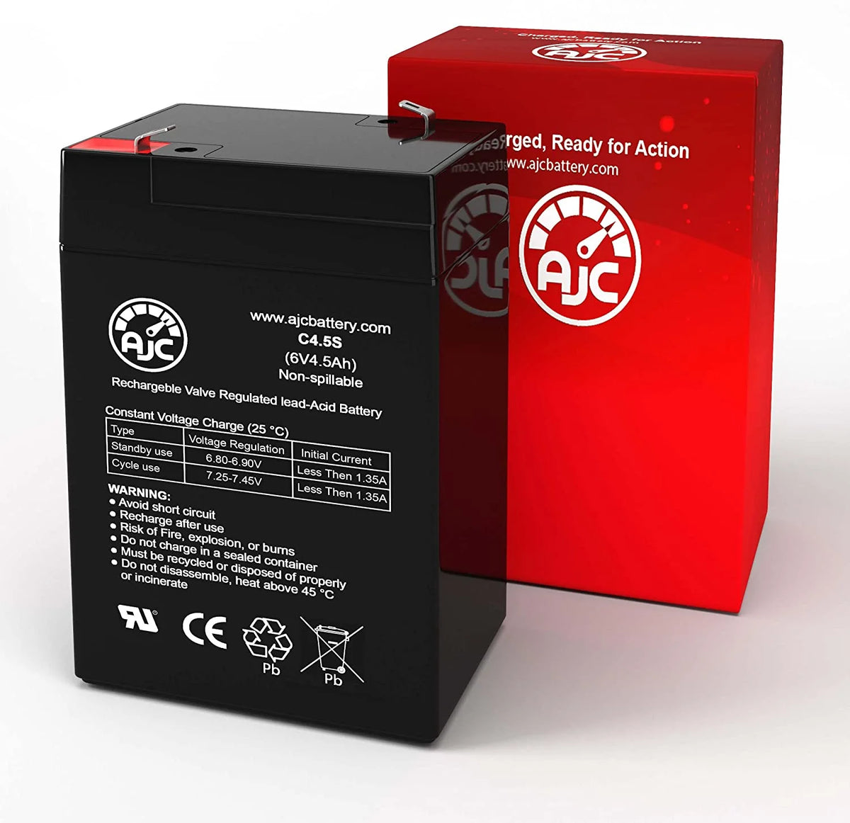 6V 4.5Ah Sealed Lead Acid Battery N7060