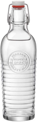 37.25oz Glass Water Bottle with Metal Clamp N345938