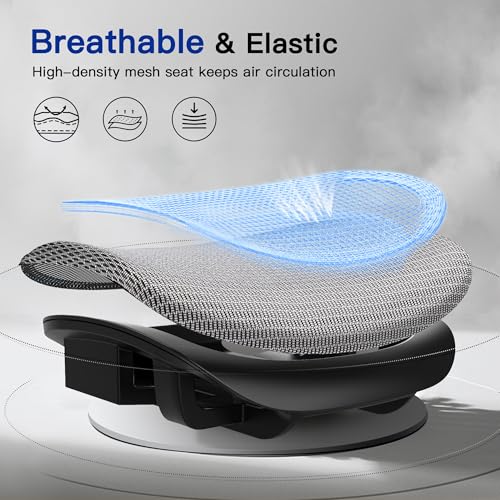 Black Ergonomic Mesh Gaming Chair with Headrest O660638