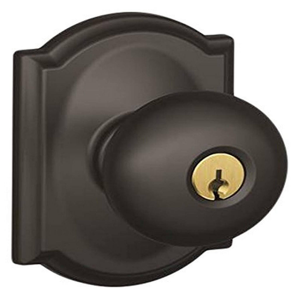 Matte Black Keyed Entry Door Knob S886493