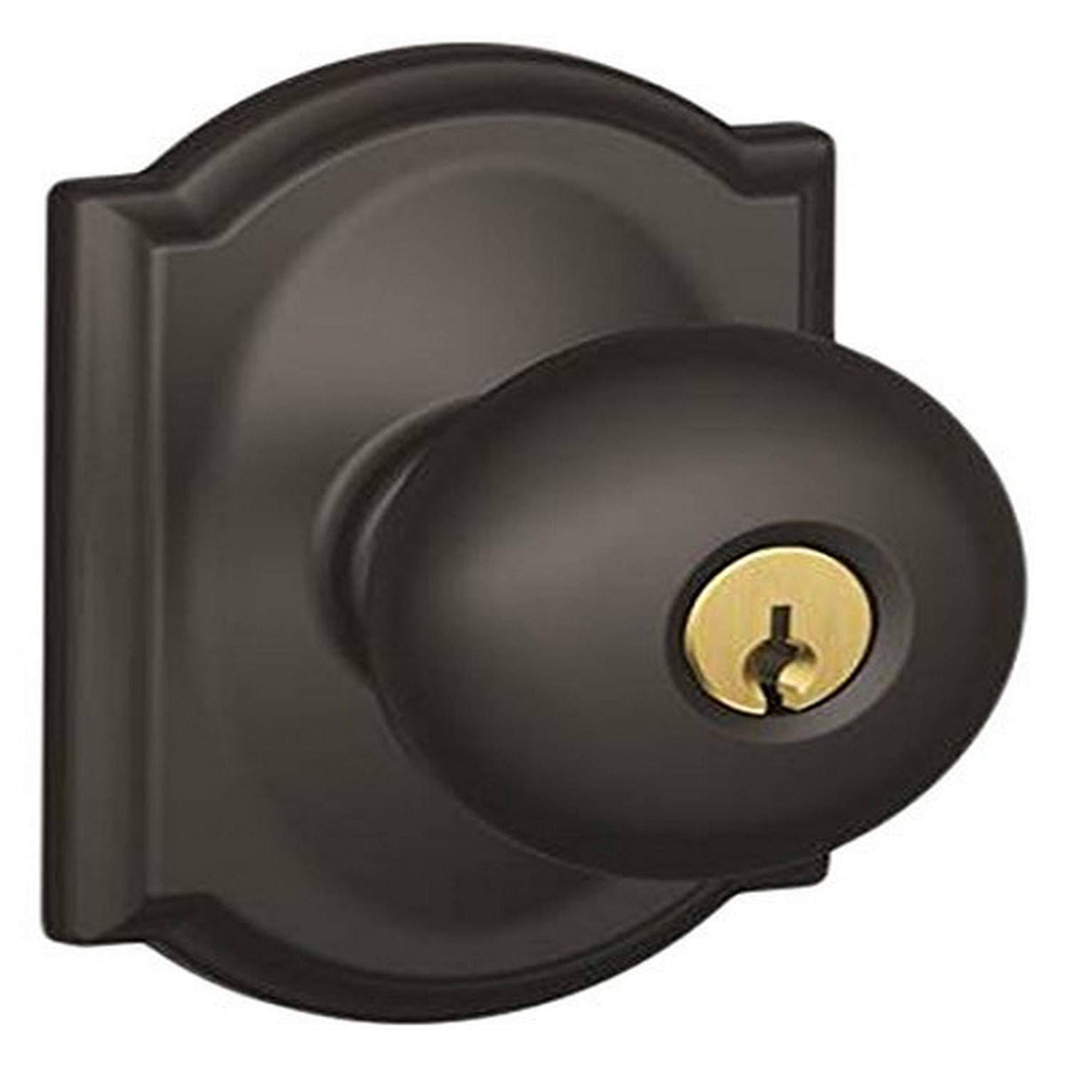 Matte Black Keyed Entry Door Knob S886493