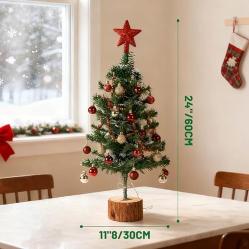 2FT Tabletop Artificial Christmas Tree with Lights G79348