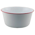 Red Rim Enamel Mixing Bowl N3018