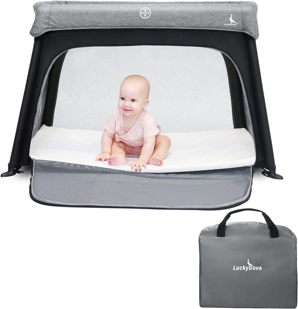 Portable Foldable Travel Crib with Carry Bag R1565