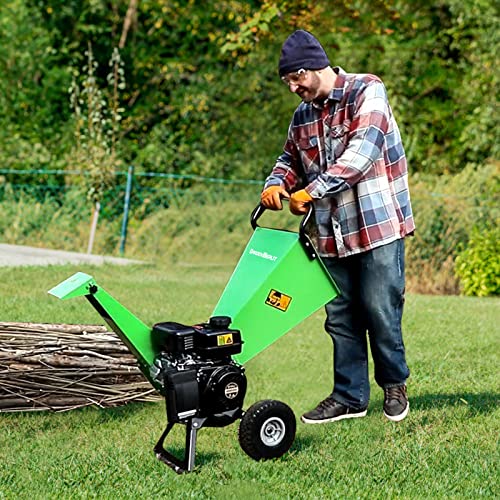 7HP Gas Powered Wood Chipper Shredder Mulcher D90323