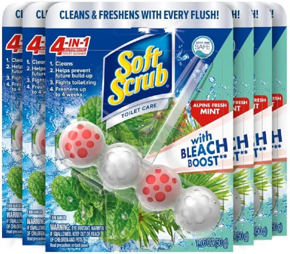 6 Count Toilet Bowl Cleaner with Bleach U8733