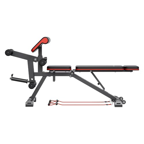 800lbs Adjustable Weight Bench with Leg Extension R60129