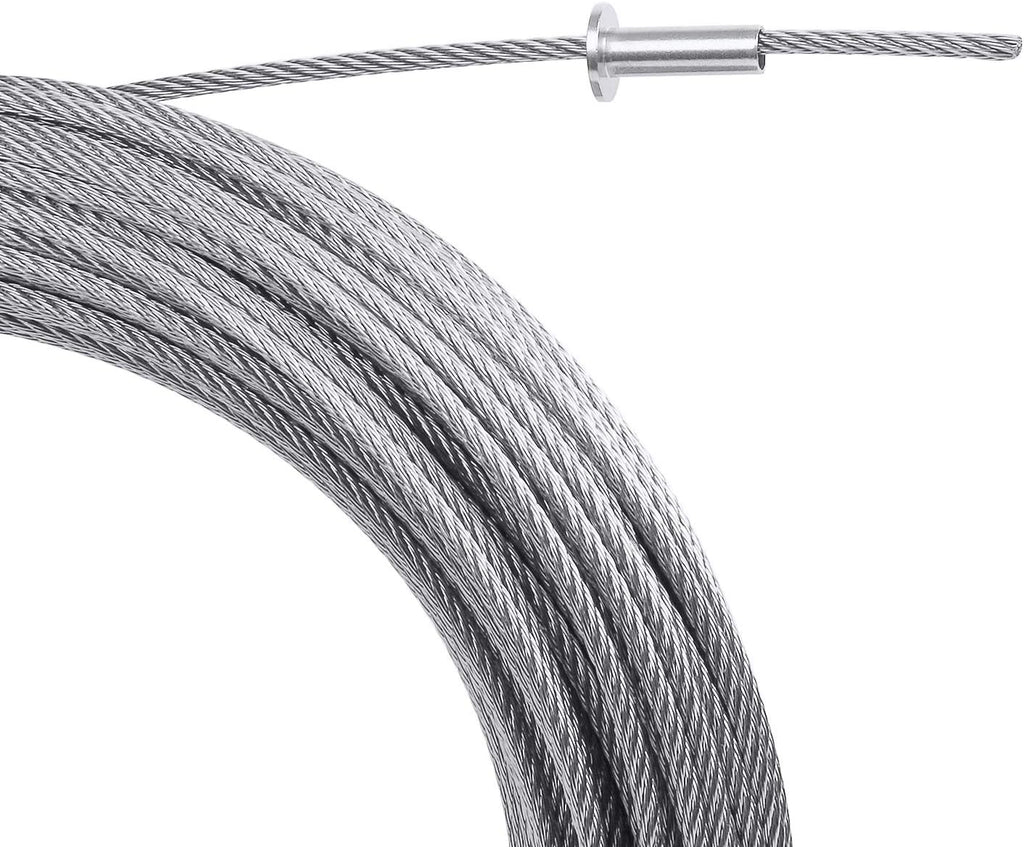120 Pack Stainless Steel Protector Sleeves for 1/8 Wire Rope Cable Railing T564