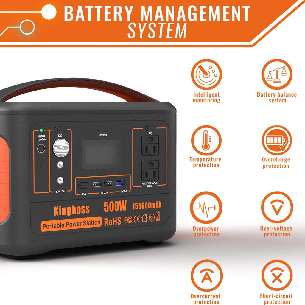 Portable Power Station 500W 568WH Lithium Battery A639408