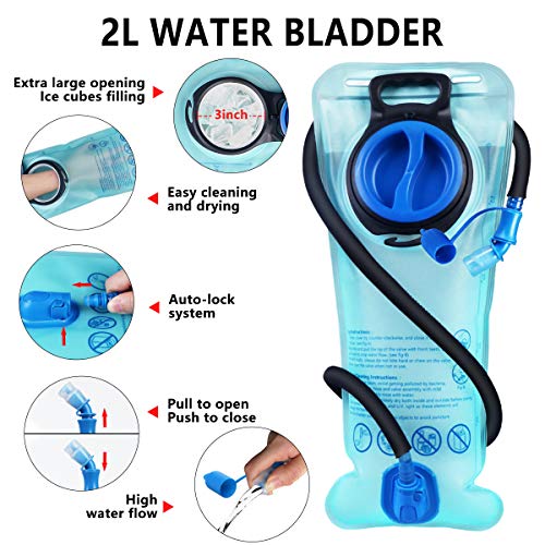Thermal Insulated Hydration Backpack with 2L BPA Free Water Bladder M697433