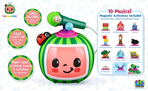 Cocomelon Toy Karaoke Machine with Microphone and Night Light Z412