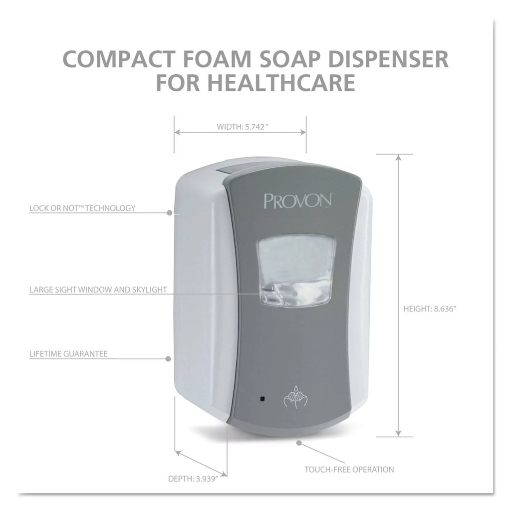 Gray/White Dispenser 700ml 4/Carton R1951