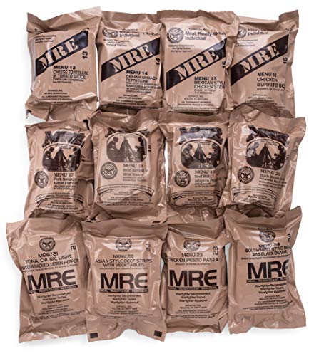 Variety Pack of 12 Freeze Dried MRE Kit V547609