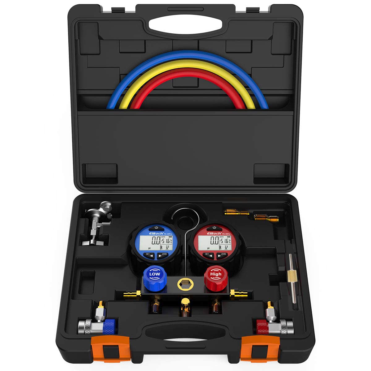 AC Manifold Gauge Set with Hoses and Carrying Case O364