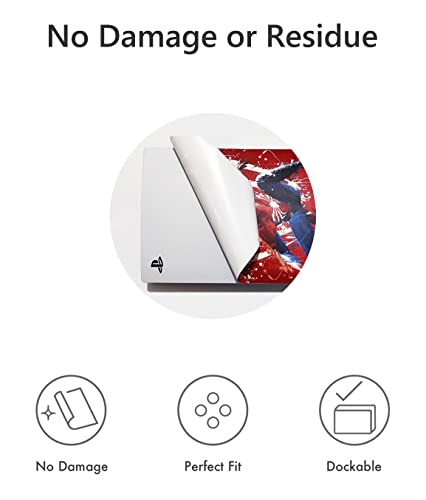 Spider Red PS5 Skin Digital Edition Console and Controller Cover Set F1613