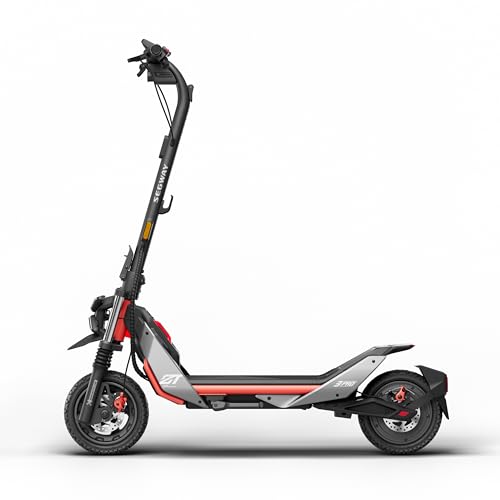 Electric Scooter, 24.9 MPH, 43.5-Mile Range, Dual Suspension, 1600W Peak Motor, Off-Road Scooter W161