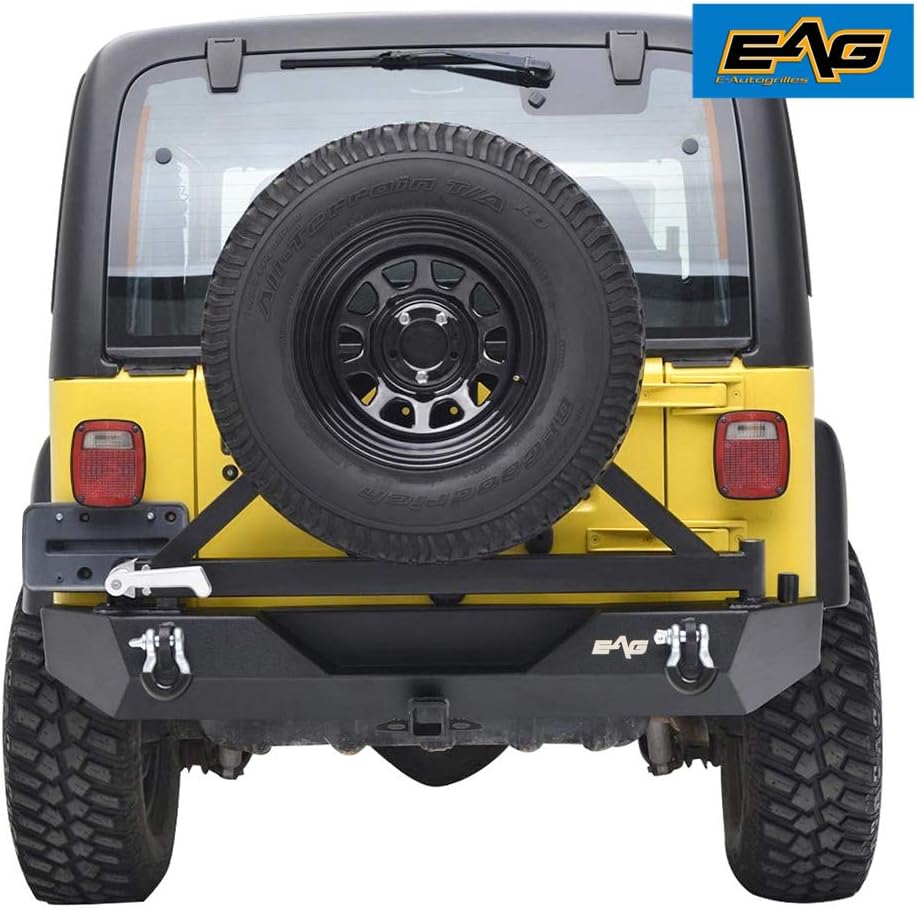 Heavy Duty Front and Rear Bumper with Tire Carrier Combo G922017