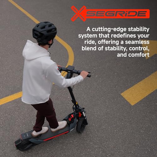 Electric Scooter, 24.9 MPH, 43.5-Mile Range, Dual Suspension, 1600W Peak Motor, Off-Road Scooter W161
