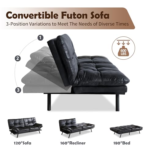 Grey Memory Foam Convertible Sofa Bed H726724
