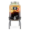 2 Gallon Glass Beverage Dispenser with Stand and Lid A15213