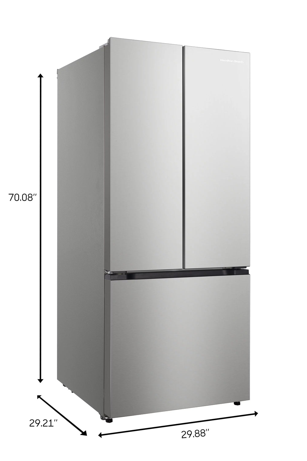 17.7 Cu. Ft. French Door Refrigerator, Platinum Silver Y19856